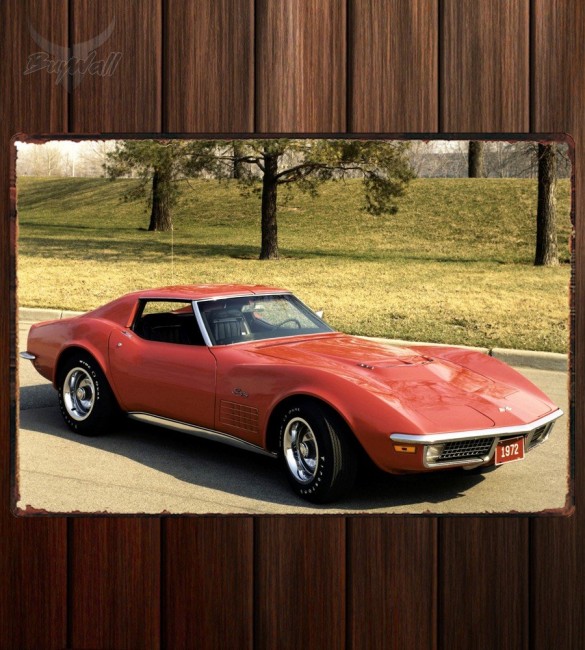 Металлическая табличка Corvette Stingray Металлическая табличка Corvette Stingray